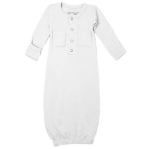 L’ovedbaby Organic White Gown 0-3m